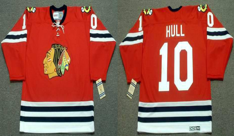 2019 Men Chicago Blackhawks #10 Hull red CCM NHL jerseys->chicago blackhawks->NHL Jersey
